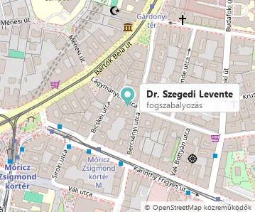 Rendelő elhelyezkedése a térképen: 1111 Budapest, Lágymányosi u. 7.