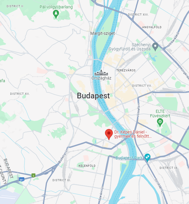 Rendelő elhelyezkedése a Google térképén